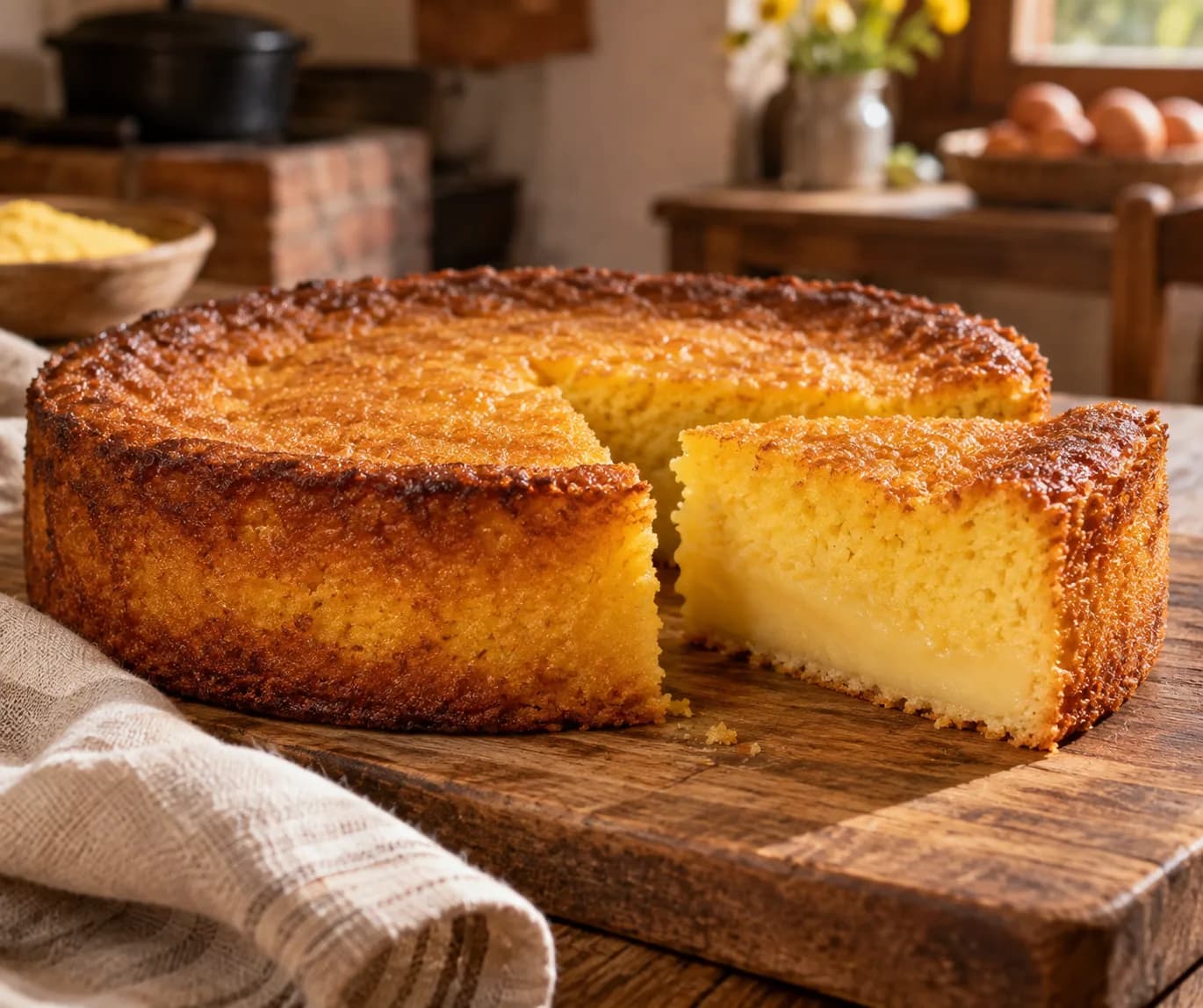 Bolo de Fubá Cremoso
