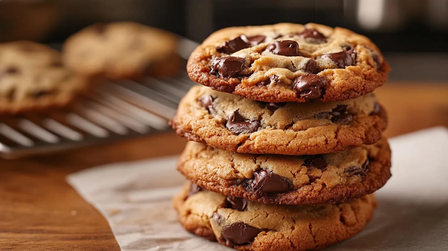Cookies de Chocolate com Casquinha Crocante